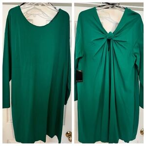 Elegant Green Long Sleeve Dress
